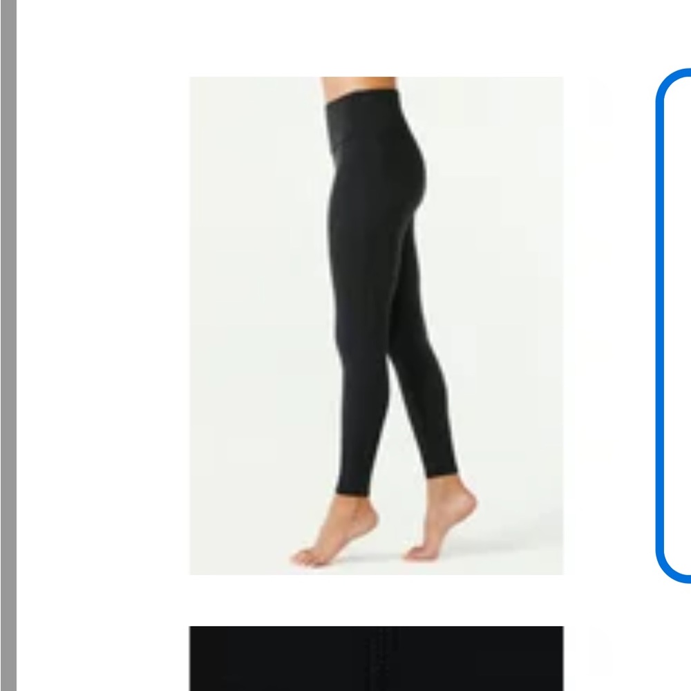 Joyspun Women's 7/8 Solid Tight-Legging, Sizes S to 2XL